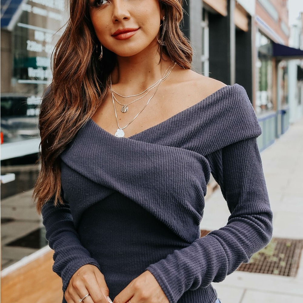 Free People Marley Off The Shoulder Twist Top Size M